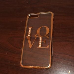 Clear LOVE iPhone 7/8 plus case